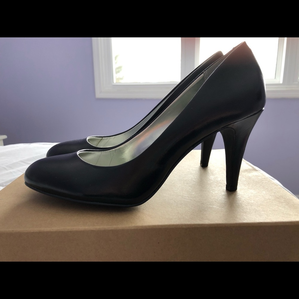 High heeled shoes